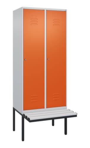 C+P Spind Classic Plus mit Sitzbank, Abteilbreite 400 mm