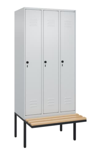 C+P Spind Classic Plus mit Sitzbank, Abteilbreite 300 mm