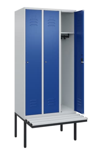C+P Spind Classic Plus mit Sitzbank, Abteilbreite 300 mm