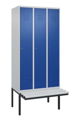 C+P Spind Classic Plus mit Sitzbank, Abteilbreite 300 mm