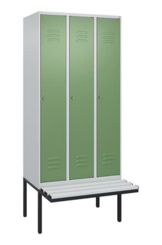 C+P Spind Classic Plus mit Sitzbank, Abteilbreite 300 mm