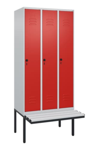 C+P Spind Classic Plus mit Sitzbank, Abteilbreite 300 mm