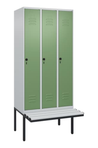 C+P Spind Classic Plus mit Sitzbank, Abteilbreite 300 mm