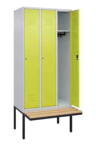 C+P Spind Classic Plus mit Sitzbank, Abteilbreite 300 mm