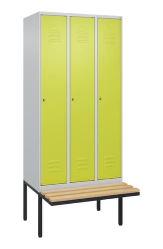 C+P Spind Classic Plus mit Sitzbank, Abteilbreite 300 mm