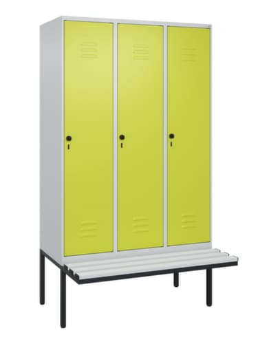 C+P Spind Classic Plus mit Sitzbank, Abteilbreite 400 mm