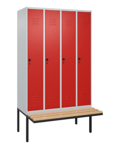 C+P Spind Classic Plus mit Sitzbank, Abteilbreite 300 mm