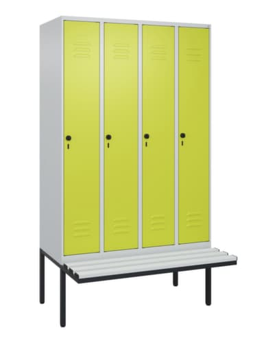 C+P Spind Classic Plus mit Sitzbank, Abteilbreite 300 mm