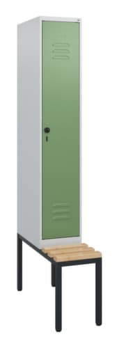 C+P Spind Classic Plus mit Sitzbank, Abteilbreite 300 mm