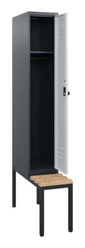 C+P Spind Classic Plus mit Sitzbank, Abteilbreite 300 mm