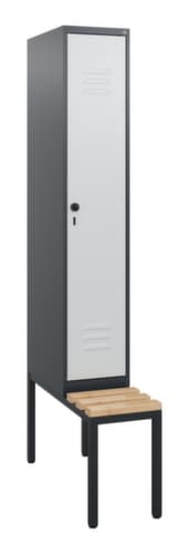 C+P Spind Classic Plus mit Sitzbank, Abteilbreite 300 mm