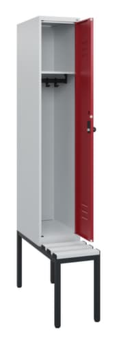 C+P Spind Classic Plus mit Sitzbank, Abteilbreite 300 mm