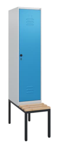 C+P Spind Classic Plus mit Sitzbank, Abteilbreite 400 mm