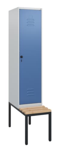 C+P Spind Classic Plus mit Sitzbank, Abteilbreite 400 mm