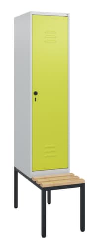 C+P Spind Classic Plus mit Sitzbank, Abteilbreite 400 mm