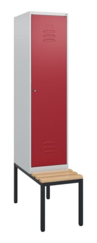 C+P Spind Classic Plus mit Sitzbank, Abteilbreite 400 mm