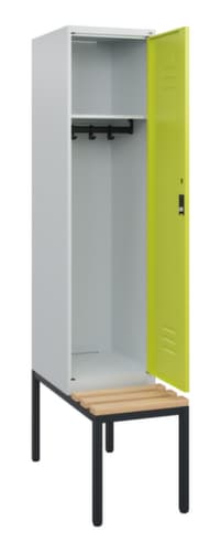C+P Spind Classic Plus mit Sitzbank, Abteilbreite 400 mm
