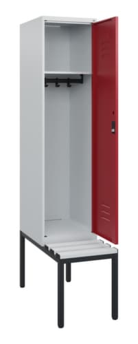 C+P Spind Classic Plus mit Sitzbank, Abteilbreite 400 mm