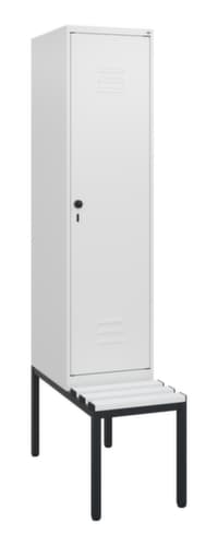 C+P Spind Classic Plus mit Sitzbank, Abteilbreite 400 mm