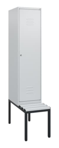 C+P Spind Classic Plus mit Sitzbank, Abteilbreite 400 mm