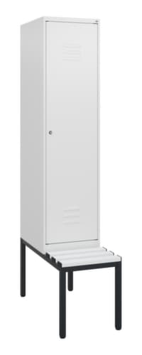 C+P Spind Classic Plus mit Sitzbank, Abteilbreite 400 mm