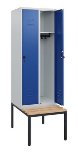 C+P Spind Classic Plus mit Sitzbank, Abteilbreite 300 mm