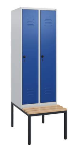 C+P Spind Classic Plus mit Sitzbank, Abteilbreite 300 mm
