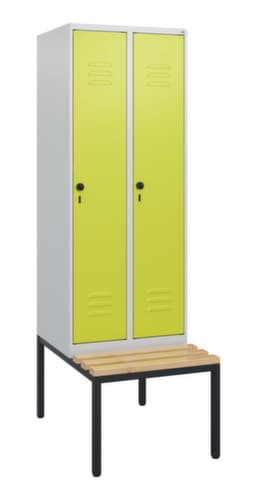 C+P Spind Classic Plus mit Sitzbank, Abteilbreite 300 mm