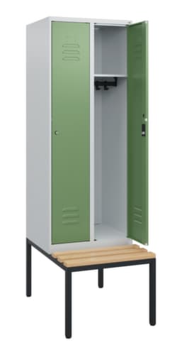 C+P Spind Classic Plus mit Sitzbank, Abteilbreite 300 mm