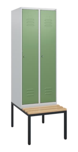 C+P Spind Classic Plus mit Sitzbank, Abteilbreite 300 mm