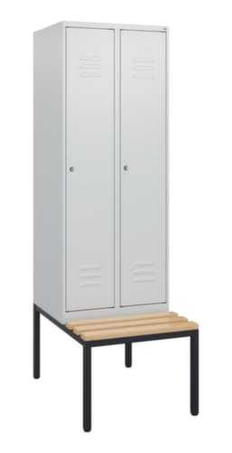C+P Spind Classic Plus mit Sitzbank, Abteilbreite 300 mm