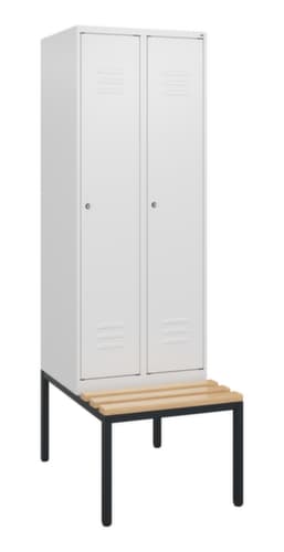C+P Spind Classic Plus mit Sitzbank, Abteilbreite 300 mm