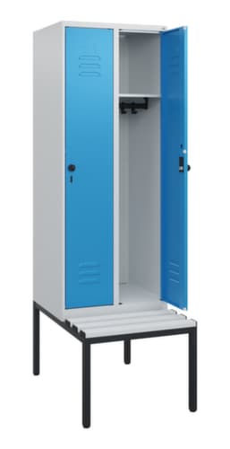 C+P Spind Classic Plus mit Sitzbank, Abteilbreite 300 mm