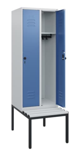 C+P Spind Classic Plus mit Sitzbank, Abteilbreite 300 mm
