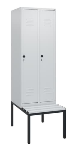 C+P Spind Classic Plus mit Sitzbank, Abteilbreite 300 mm