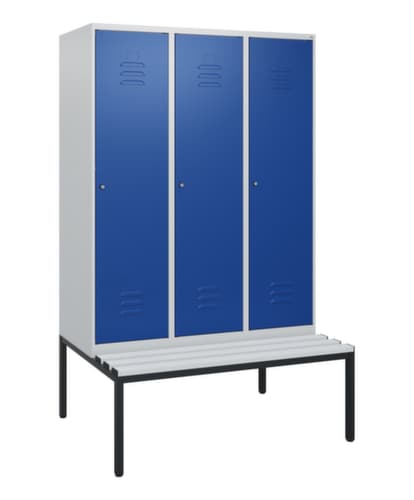 C+P Spind Classic Plus mit Sitzbank, Abteilbreite 400 mm