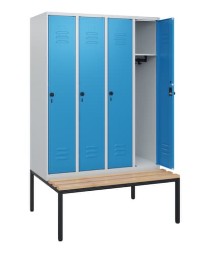 C+P Spind Classic Plus mit Sitzbank, Abteilbreite 300 mm