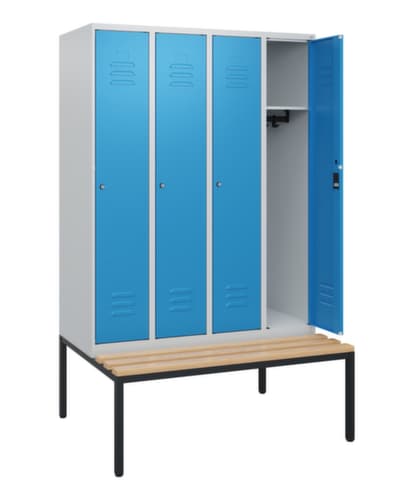 C+P Spind Classic Plus mit Sitzbank, Abteilbreite 300 mm