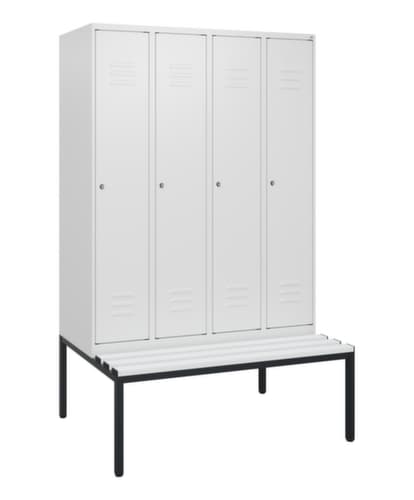 C+P Spind Classic Plus mit Sitzbank, Abteilbreite 300 mm