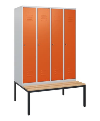 C+P Spind Classic Plus mit Sitzbank, Abteilbreite 300 mm