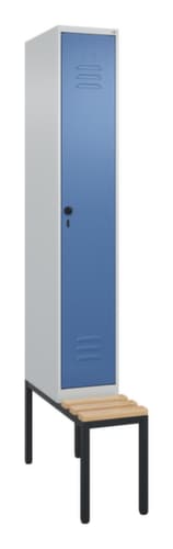 C+P Spind Classic Plus mit Sitzbank, Abteilbreite 300 mm
