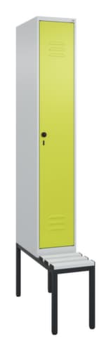 C+P Spind Classic Plus mit Sitzbank, Abteilbreite 300 mm