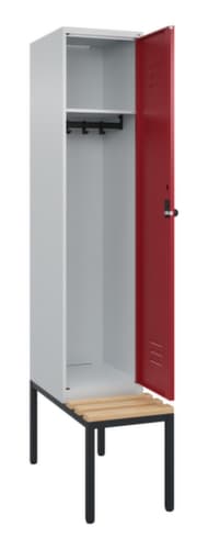 C+P Spind Classic Plus mit Sitzbank, Abteilbreite 400 mm