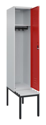 C+P Spind Classic Plus mit Sitzbank, Abteilbreite 400 mm