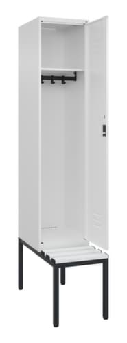 C+P Spind Classic Plus mit Sitzbank, Abteilbreite 400 mm