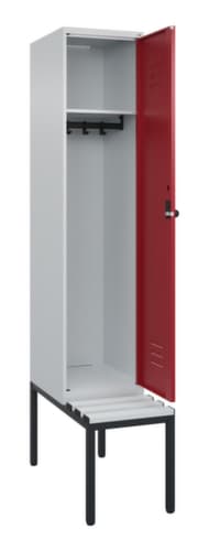 C+P Spind Classic Plus mit Sitzbank, Abteilbreite 400 mm