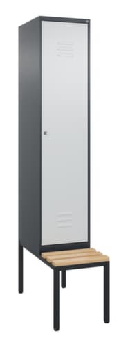 C+P Spind Classic Plus mit Sitzbank, Abteilbreite 400 mm