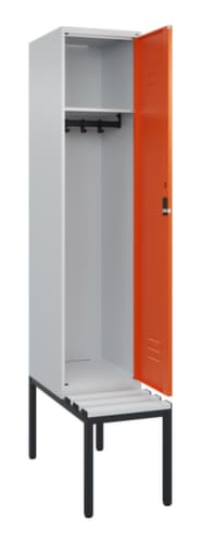 C+P Spind Classic Plus mit Sitzbank, Abteilbreite 400 mm