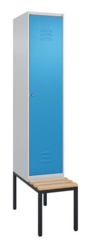 C+P Sitzbank-Spind Classic Plus für Schwarz-Weiß-Trennung, Abteilbreite 400 mm