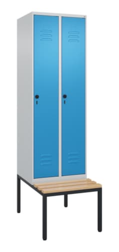C+P Spind Classic Plus mit Sitzbank, Abteilbreite 300 mm